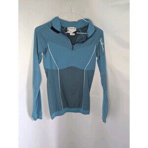 Salomon ActiLite Base Layer Shirt Long Sleeve 1/4 Zip Wmn Sz XL Trail Running